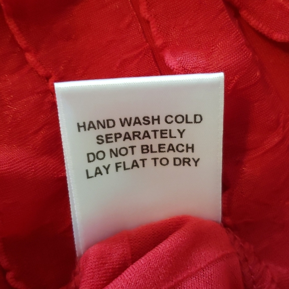 Beautiful Red Ruffled Blouse - Picture 5 of 5